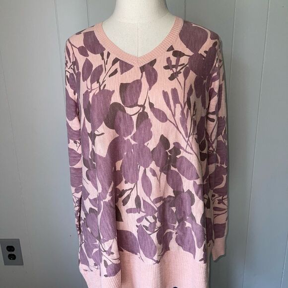 LOGO Pink and Lavender Floral Long Sleeve (m) - Picture 4 of 4